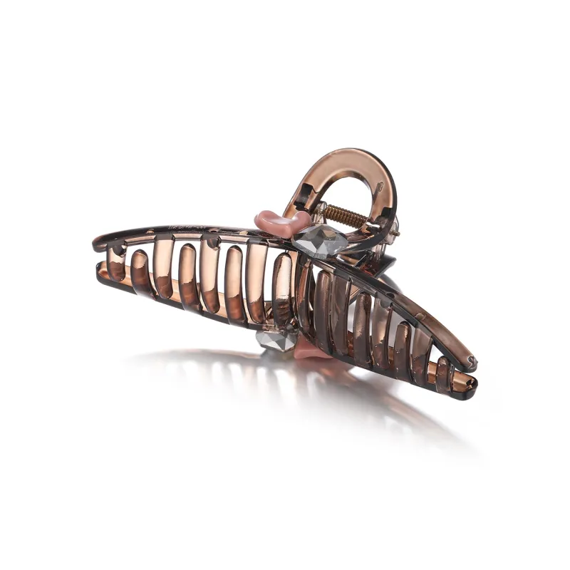 Clect Hair Clips Women's Dark Coffee/Pink-3