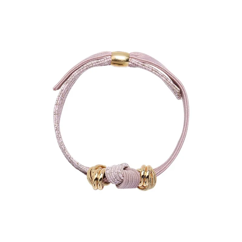 ROYALSASA Rubber Band Alloy Accessories Hair Tie Women's-1