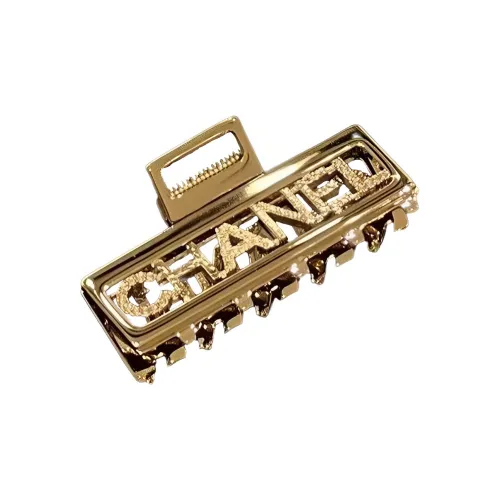 CHANEL Hair Clips Women's Gold