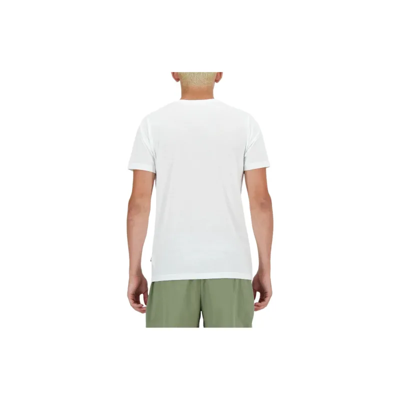 New Balance Essentials Heathertech T Shirt Men's White-1