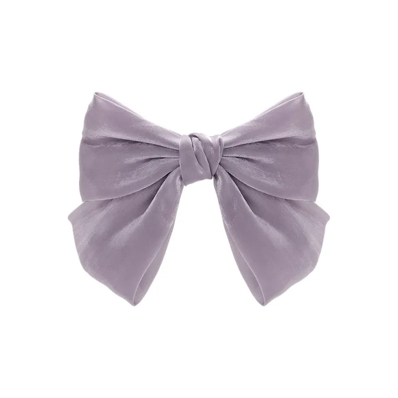 ROYALSASA Silk Chiffon Hair Clips Women's-0
