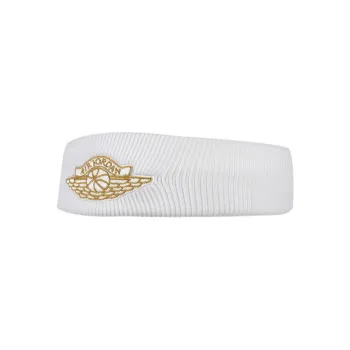 Jordan Hair Bands Unisex White/Metal Gold