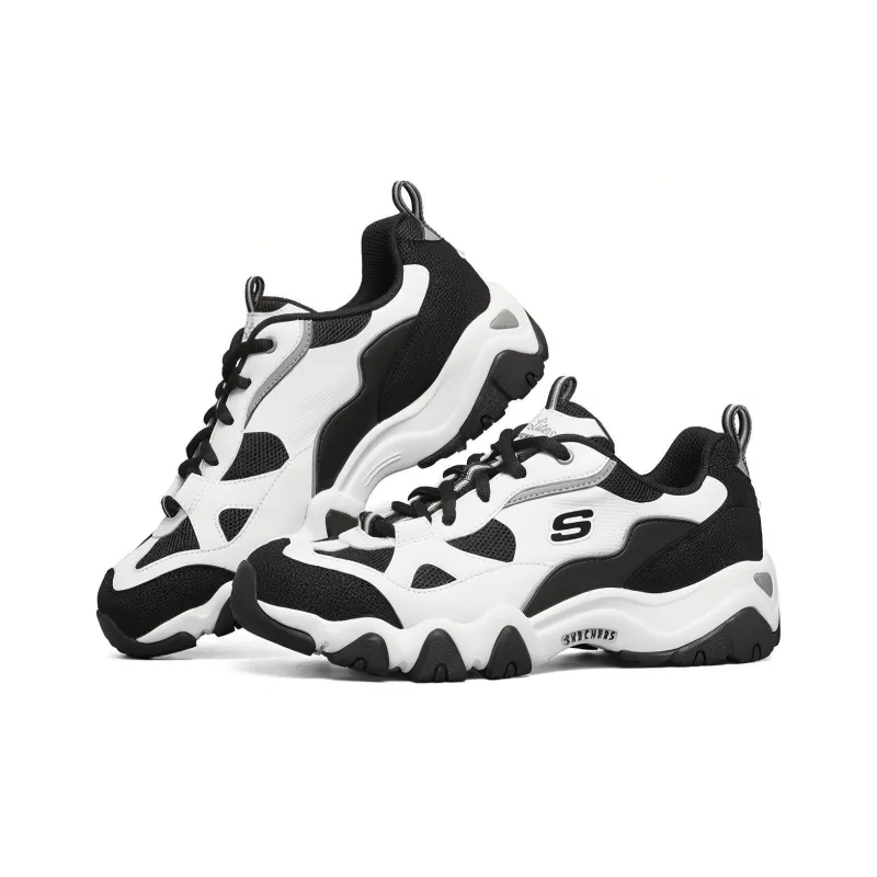 Skechers D Lites 2.0 Sport Shoes Black/White Women's-2