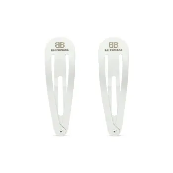 Balenciaga Hair Clips Women's White