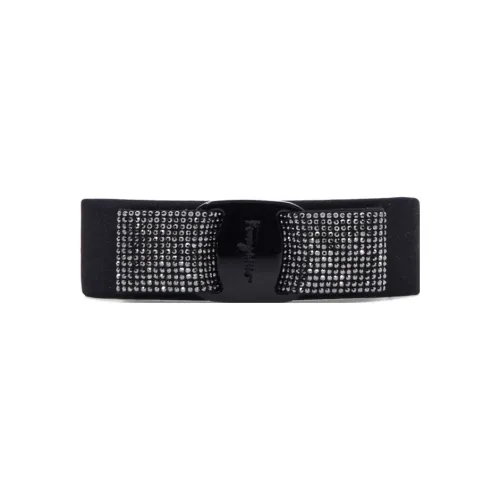 Ferragamo Hair Clips Unisex Black