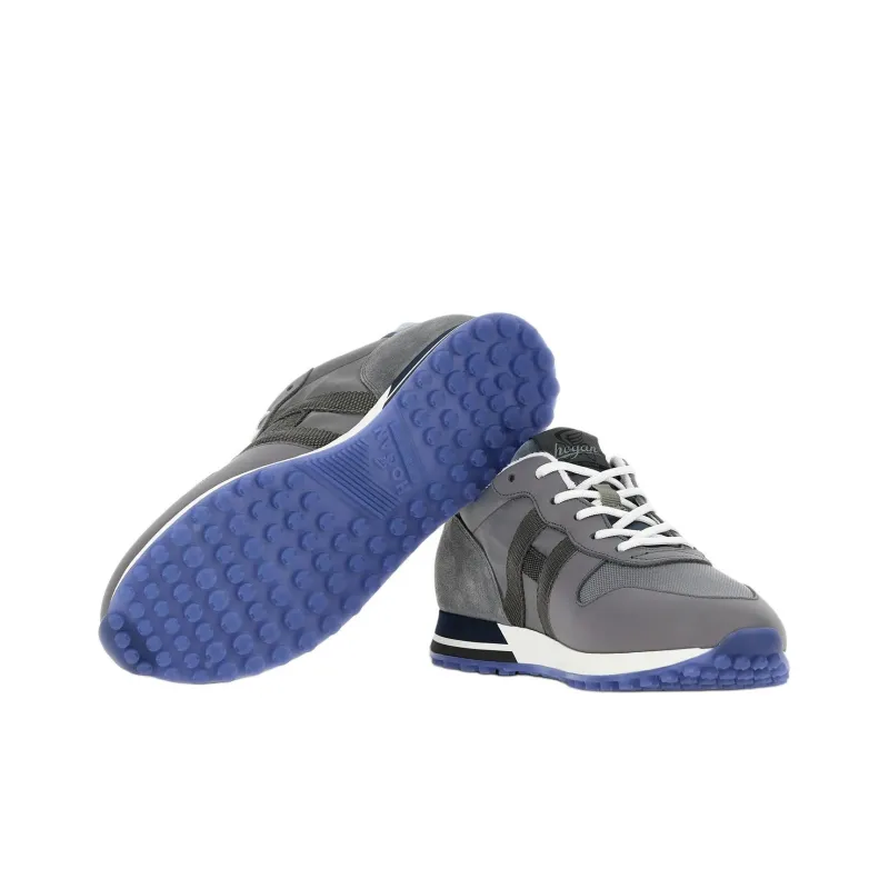 HOGAN H383 Panelled Lace-up Sneakers-5