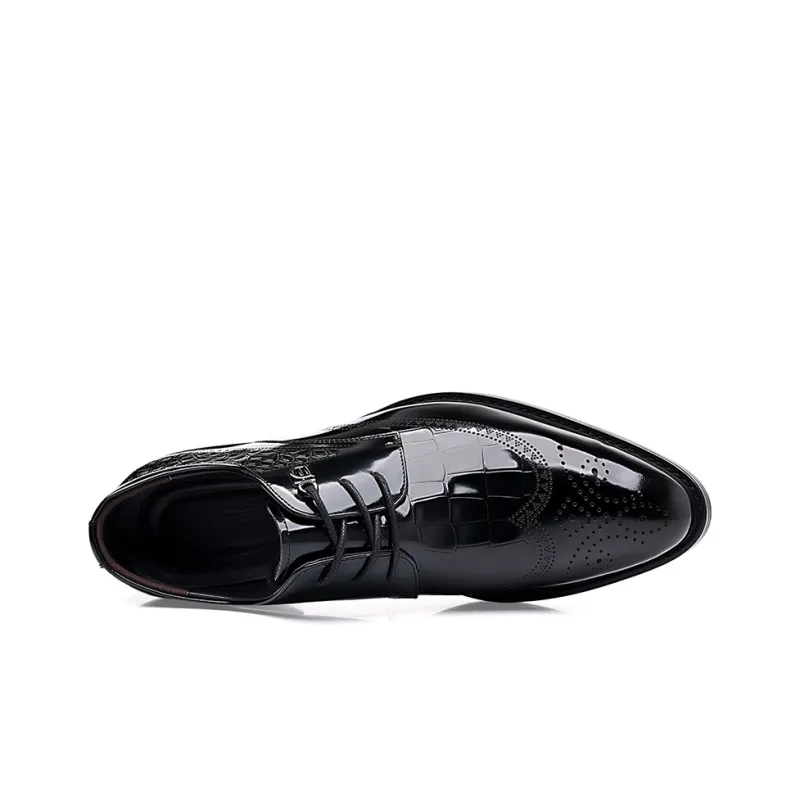 Help Men's Casual Shoes Men Low Top Black/Brown-4