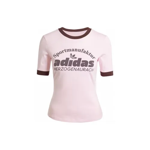 Adidas Originals T-Shirts Women's Clear Pink