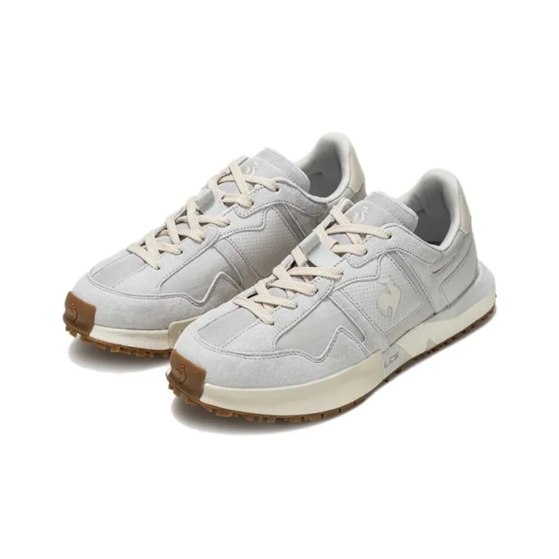Le Coq Sportif Abrasion Resistant Support Low Top Casual Shoes Men's Gray White-1