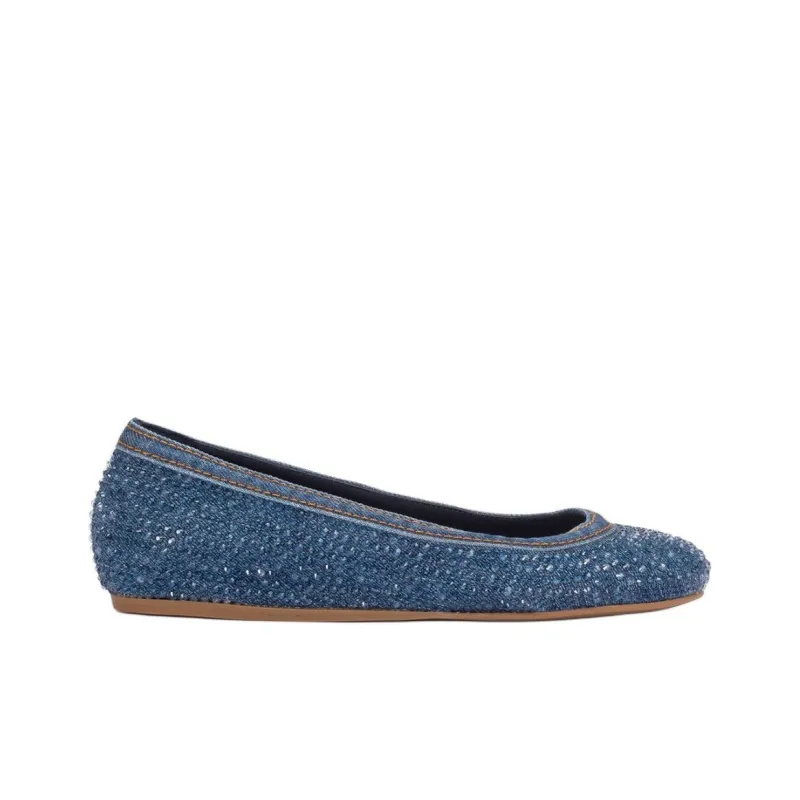 Le Silla Duchess Denim Ballerina Shoes Women's-1