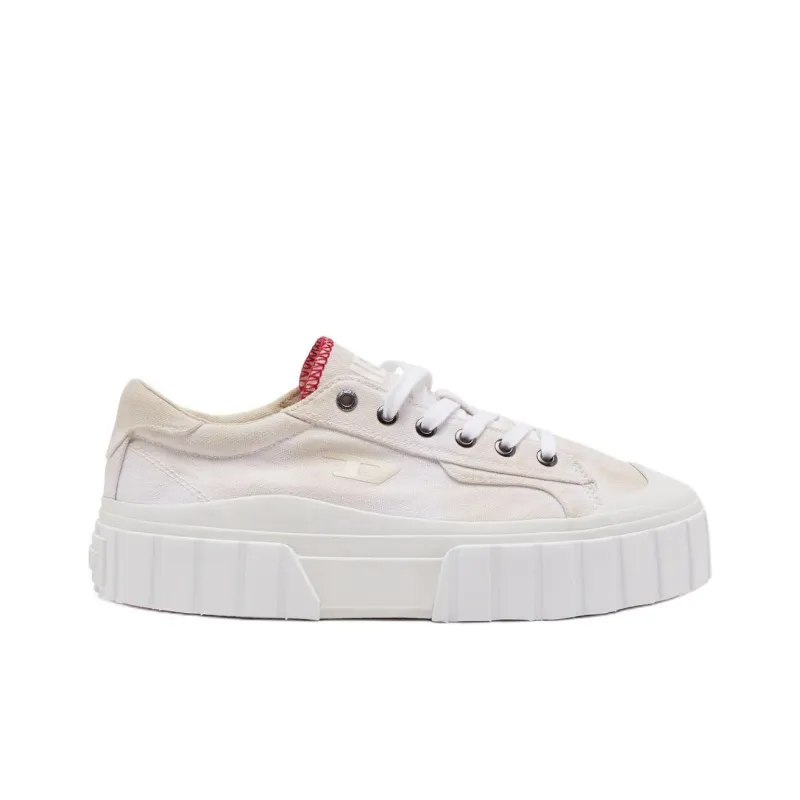 DIESEL S Hanami Low Top Skateboard Shoes Women's White-1