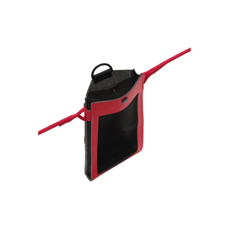 Nike Nylon Spell PU One Shoulder Crossbody Cell Phone Pouch Unisex Red-3