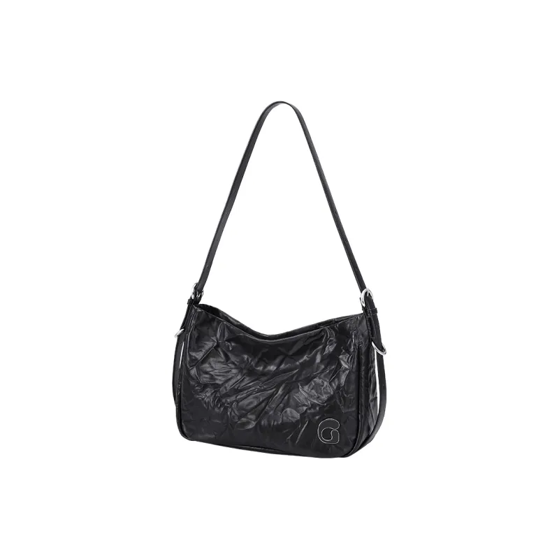 GOLF Synthetic Leather Shoulder Bag Regular Women's Milkshake White/Tranquil Black-7