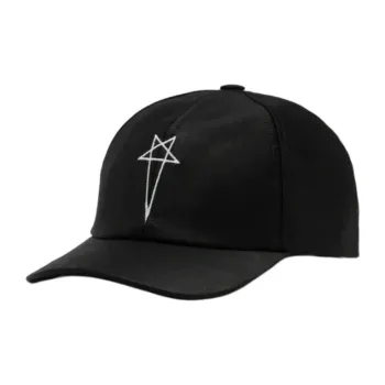 Rick Owens DRKSHDW Cotton Baseball Caps Men's Black