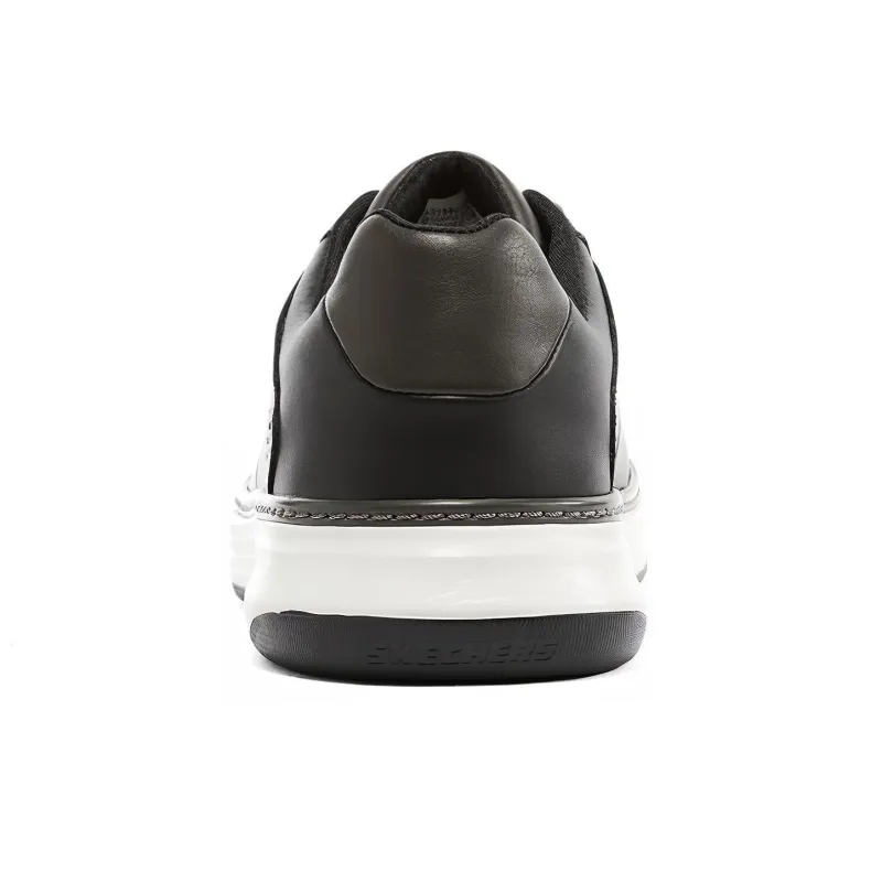 Skechers Anti Slip Wear Resistant Low Top Skateboard Shoes Men's Black-3
