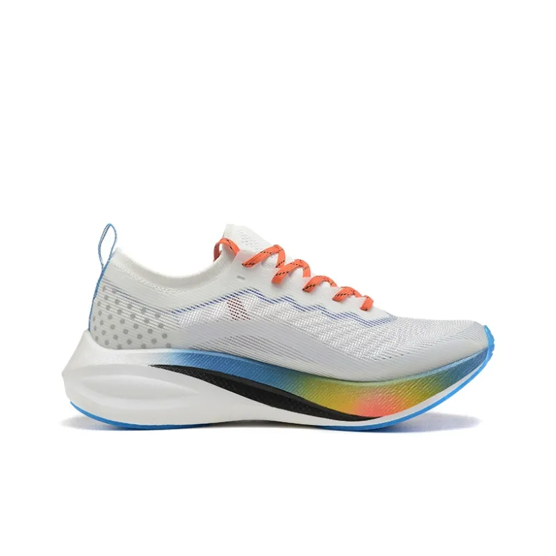 LIZHIPAO Running Shoes Unisex Low Top Mismatched Color White Blue Orange-2