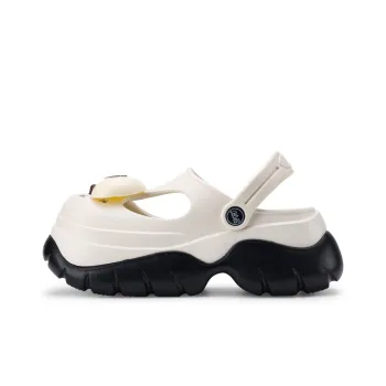 XMISTUO Fun DIY Cartoon Big Eye Cute Closed Toe Sandal Clogs Women's