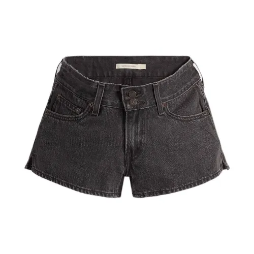 Levis Denim Shorts Women's Black