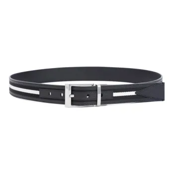 BALLY Shiffie 35mm Reversible Belt In Fabric And Leather