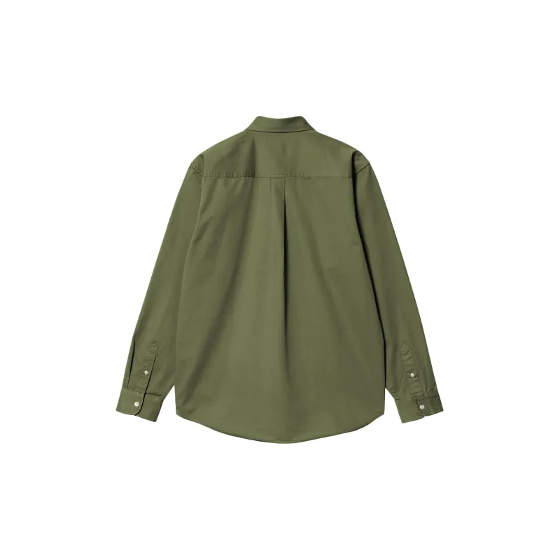 Carhartt WIP SS24 Garment Dyed Collection Madison Shirt Shirt Men's Army Green-1
