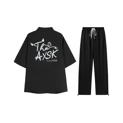 A.X.S.K Shirt Matching Sets Unisex