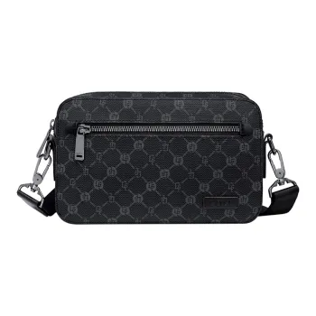 GOLF PVC/Synthetic Leather Shoulder Bag Regular Men's Gray & Black