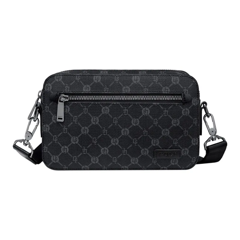 GOLF PVC/Synthetic Leather Shoulder Bag Regular Men's Gray & Black-0