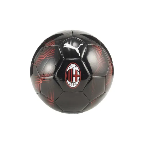 PUMA Size 5 Ball Soccer PU Machine Stitched Soccer Ball Unisex Black Red