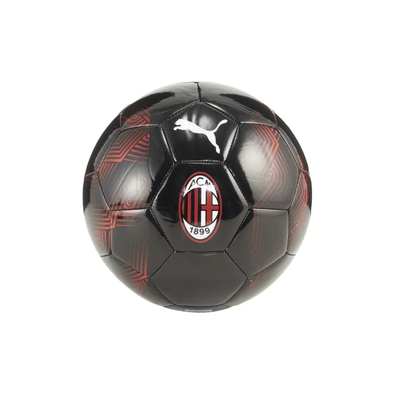 PUMA Size 5 Ball Soccer PU Machine Stitched Soccer Ball Unisex Black Red-0