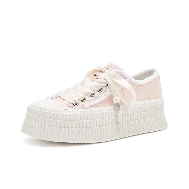 JOSINY Slip Resistant Cushioning Wear Resistant Breathable Supportive Low Top Skateboard Shoes Women's-8
