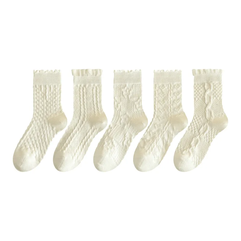 MIZU Summer Mid Calf Socks Women's 5 Pack-0
