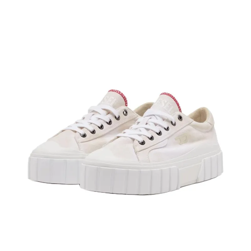 DIESEL S Hanami Low Top Skateboard Shoes Women's White-2
