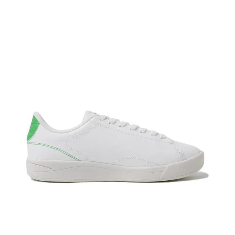 Le Coq Sportif Waterproof And Wear resistant Low Top Skateboard Shoes Unisex White Green-1