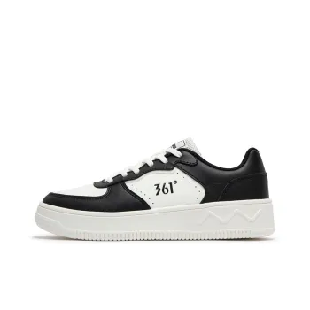 361° Air Force One Anti Slip Wear Resistant Low Top Skateboard Shoes Women's White Black