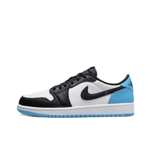 Jordan 1 Retro Low OG Black Dark Powder Blue Women's