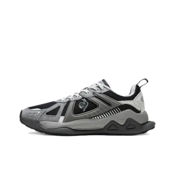 Le Coq Sportif Cushioning Breathable Wear-Resistant Low-Top Running Shoes Women's Gray Black