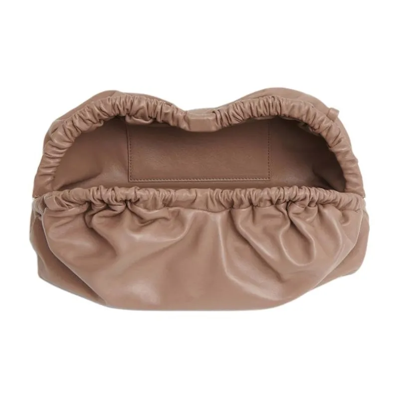 MANSUR GAVRIEL Lambskin Cloud Bag Clutch Extra Large Women's Brown-2