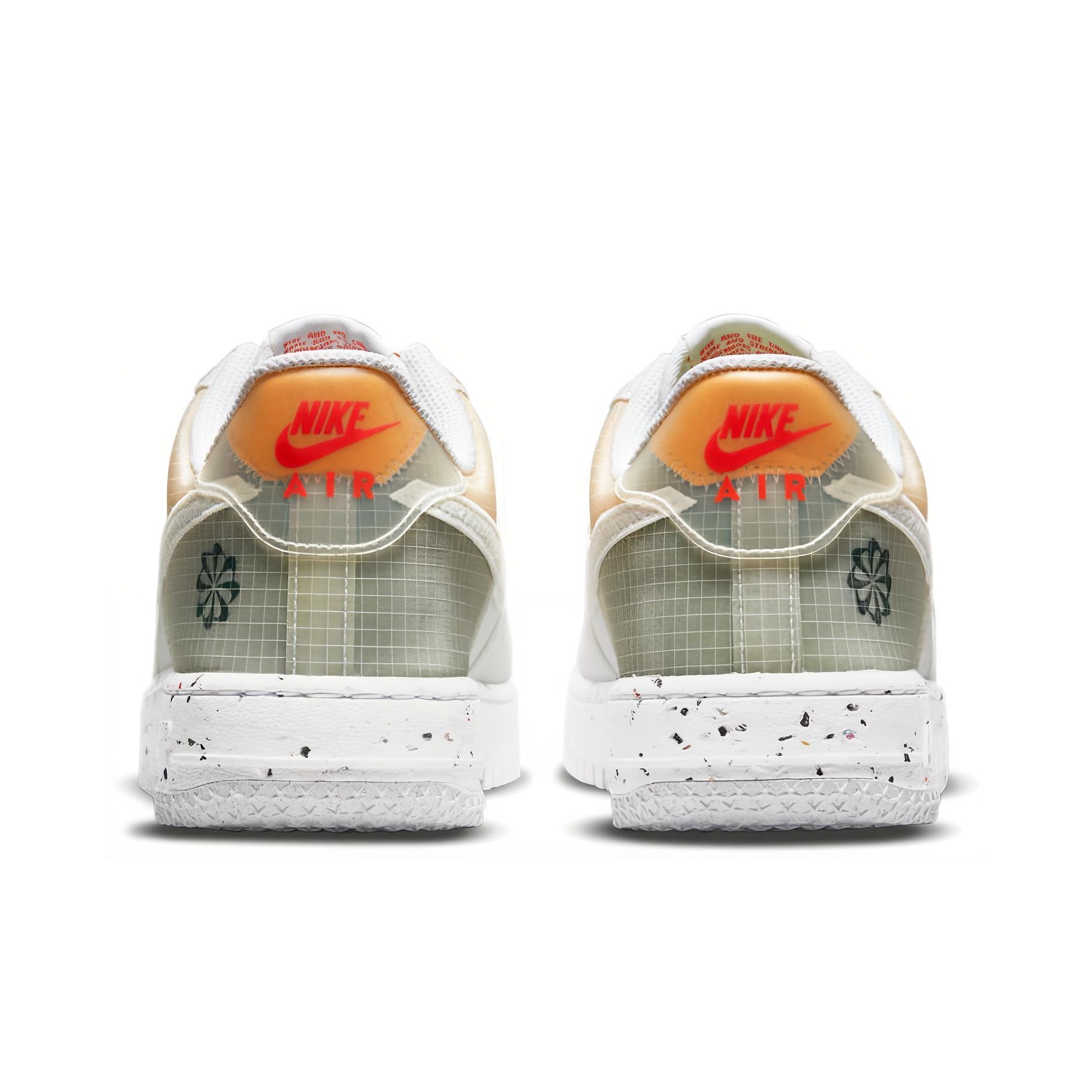 Nike Air Force 1 Low Crater White Orange - POIZON