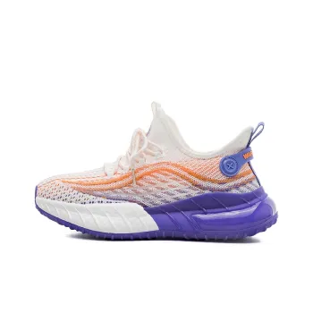 Warrior Warrior Breathable Slip Resistant Low Top Chunky Sneakers Men's White Purple Orange