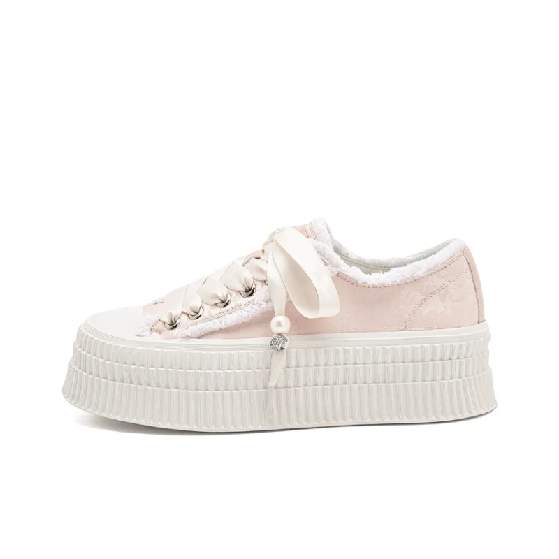 JOSINY Slip Resistant Cushioning Wear Resistant Breathable Supportive Low Top Skateboard Shoes Women's-7