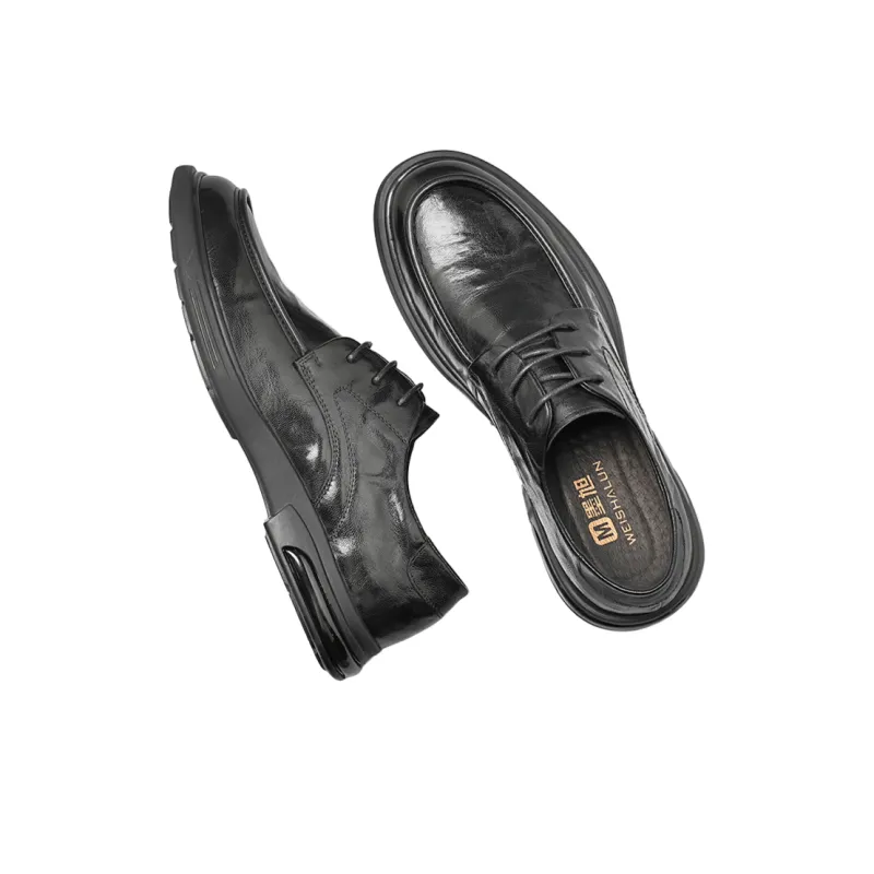 Mo Xu Dress Shoes Men Low Top Black, Brown-3