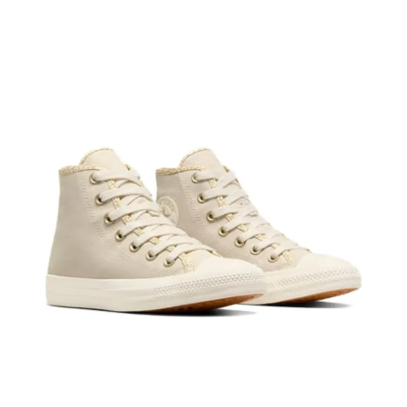 Converse Chuck Taylor All Star Leopard Durable Breathable High Top Canvas Shoes Women's Brown White-2