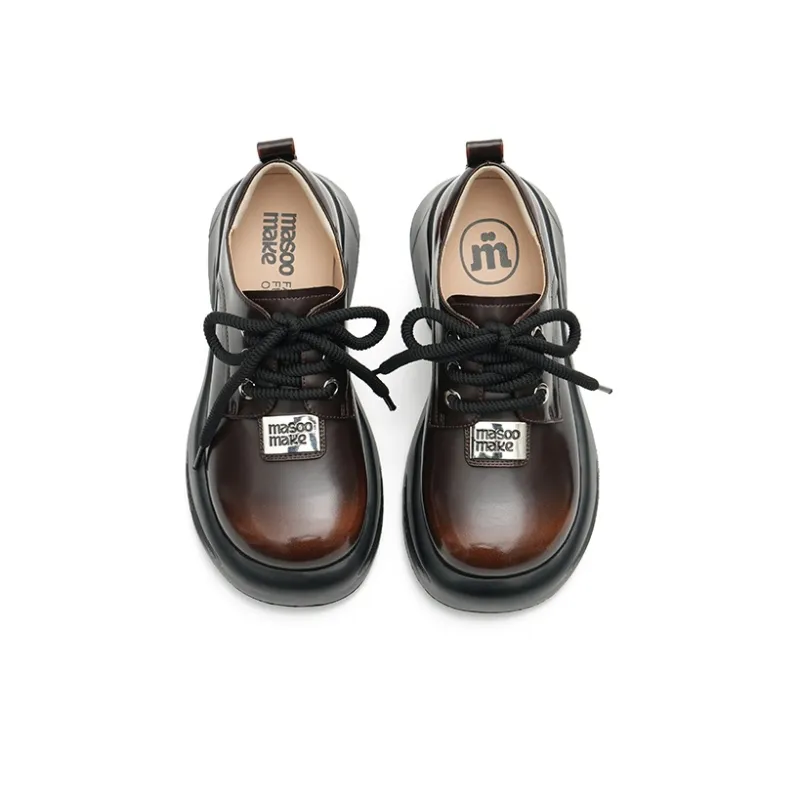 MASOOMAKE Loafers Women's Crystal Black, Lava Brown-11