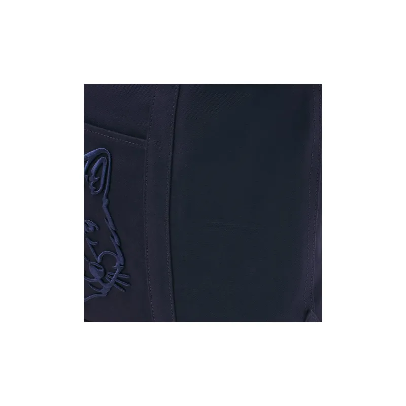 Maison Kitsune Cotton And Canvas Bag, Tote Bag, Shopping Bag, Handbag Large Size Women's Ink Blue-4