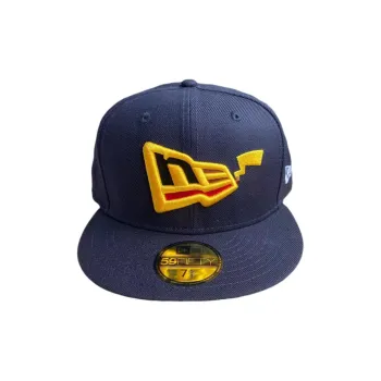 New Era Wool Cotton Polyester Baseball Caps Unisex Navy Blue