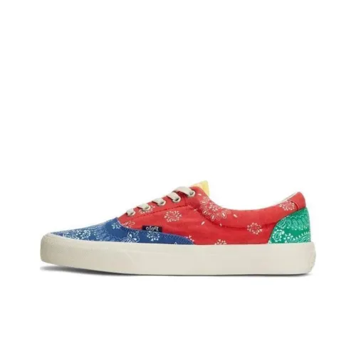 Polo Ralph Lauren Paisley-print Colourblock Sneakers