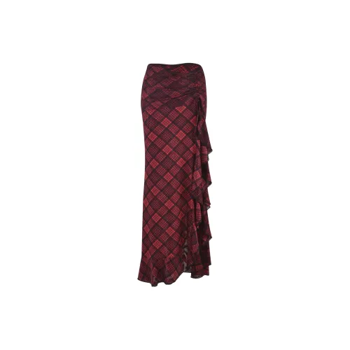 I.AM.GIA Casual Long Skirts Women's Gingham/Check