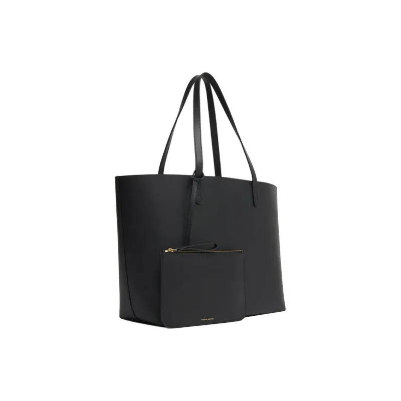 MANSUR GAVRIEL Plant Tanned Leather Tote Bag Shopping Bag Handbag Large Size Women's Black & Natural-1