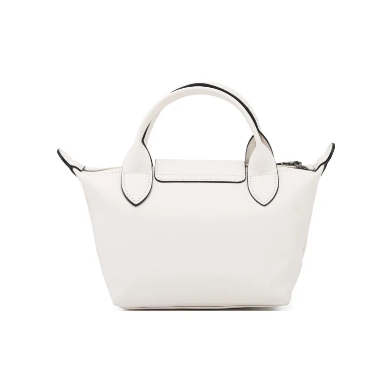 LONGCHAMP Le Pliage Xtra Cow Leather Dumpling Bag, One Shoulder Handbag Mini Women's Beige-3