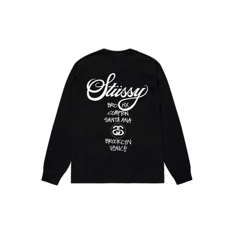 Stussy Long Sleeve World Tour Tee-1